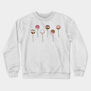 Cake Pop Pattern Crewneck Sweatshirt